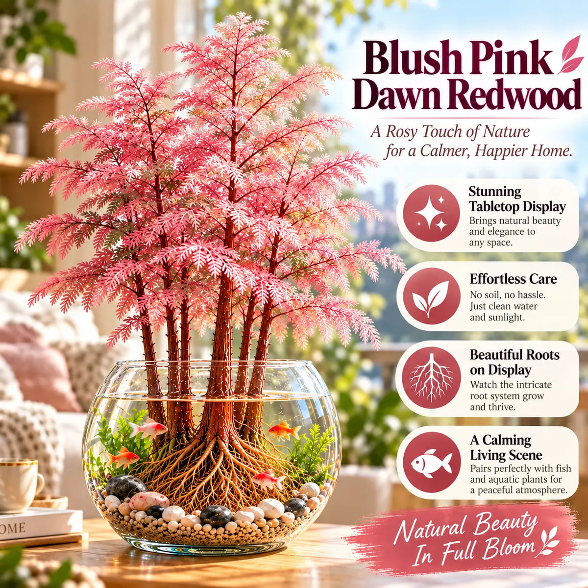 🌿 Hydroponic Dawn Redwood Starter – Grow Your Own Mini Tree💧