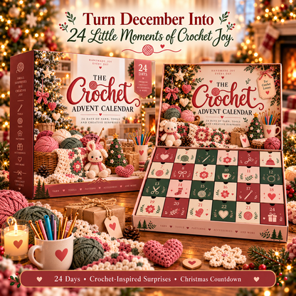 🧶💗The Crochet Advent Calendar24 DAYS • CROCHET-INSPIRED SURPRISES • CHRISTMAS COUNTDOWN