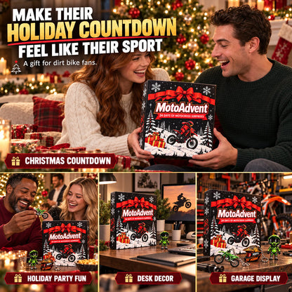 🔥Last Day 50% OFF-Motocross Lover Advent Calendar | 24 Days of Rider Themed Gifts, No Candy Fillers