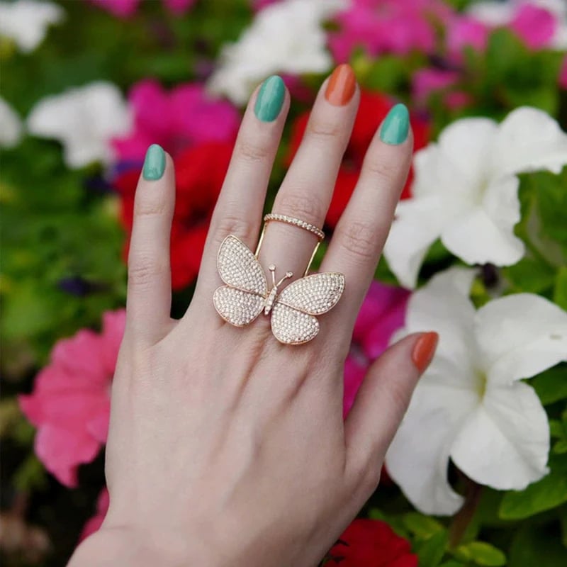 ⏰LAST DAY 60% OFF 🦋💎The Butterfly Ring That Flutters When You Move