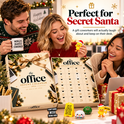 The Office Advent Calendar 2026 – 24 Days of PTO, Funny Desk Surprises & Coworker Christmas Gift