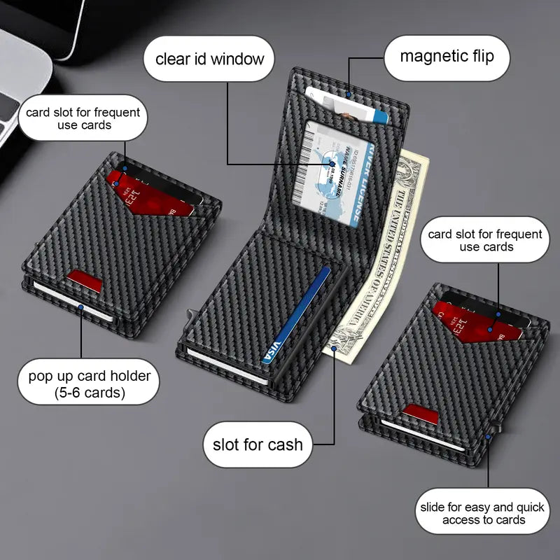 Hot sales🔥Men's RFID Minimalist Bifold Wallet