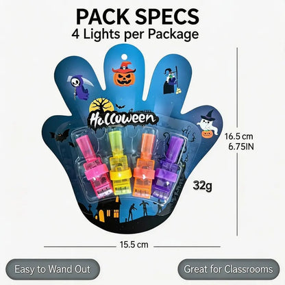 🎃 Halloween LED Projection Finger Lights – Multi-Color Light Up Finger Projectors