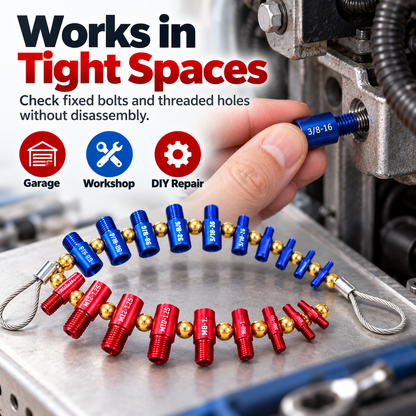 Hot sales🔥26-in-1 Detachable Nut & Bolt Thread Size Gauge – SAE & Metric