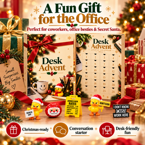 The Desk Advent Calendar 2026 – 24 Days of Funny Office Surprises, Mini Ducks & Desk Gifts