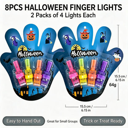 🎃 Halloween LED Projection Finger Lights – Multi-Color Light Up Finger Projectors