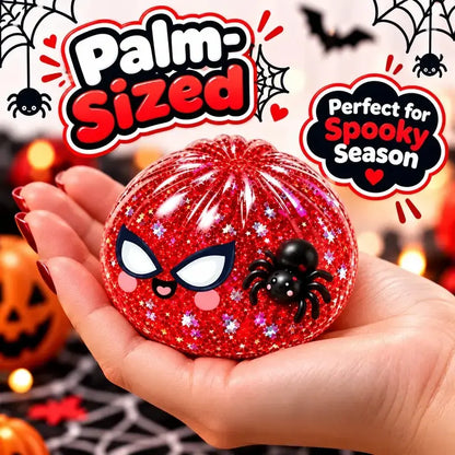 Halloween Spider Squishy Dumpling Toy – 3.35-Inch Slow-Rise Sensory Fidget