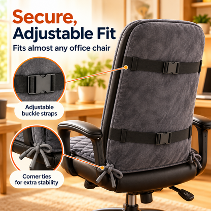 Heated Office Chair Pad – 3 Heat Levels, Digital Display & Auto Shut-Off