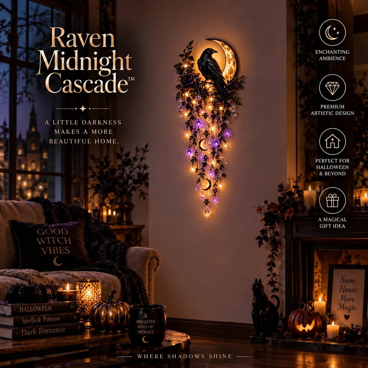 ✨49% Off✨ Elegant collection of Halloween wall lights with waterfall effect