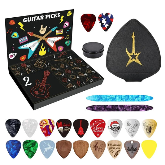 🎸🎁 Calendario de cuenta regresiva de púas de guitarra (📦Envío gratis al comprar 2)