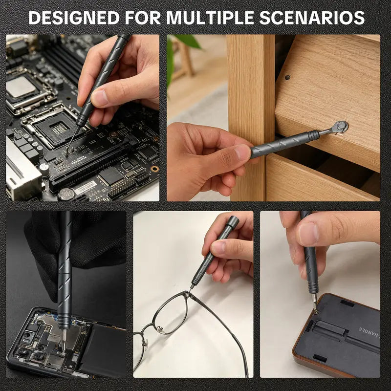 55-in-1 Magnetic Precision Screwdriver Set – Foldable Repair Tool Kit with Bits, Wrenches & Pry Tools for Electronics, Home & DIY
