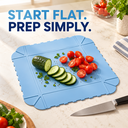🔥Last Day 50% OFF –🥗 2 PCS Foldable Silicone Cutting Mat & Serving Tray