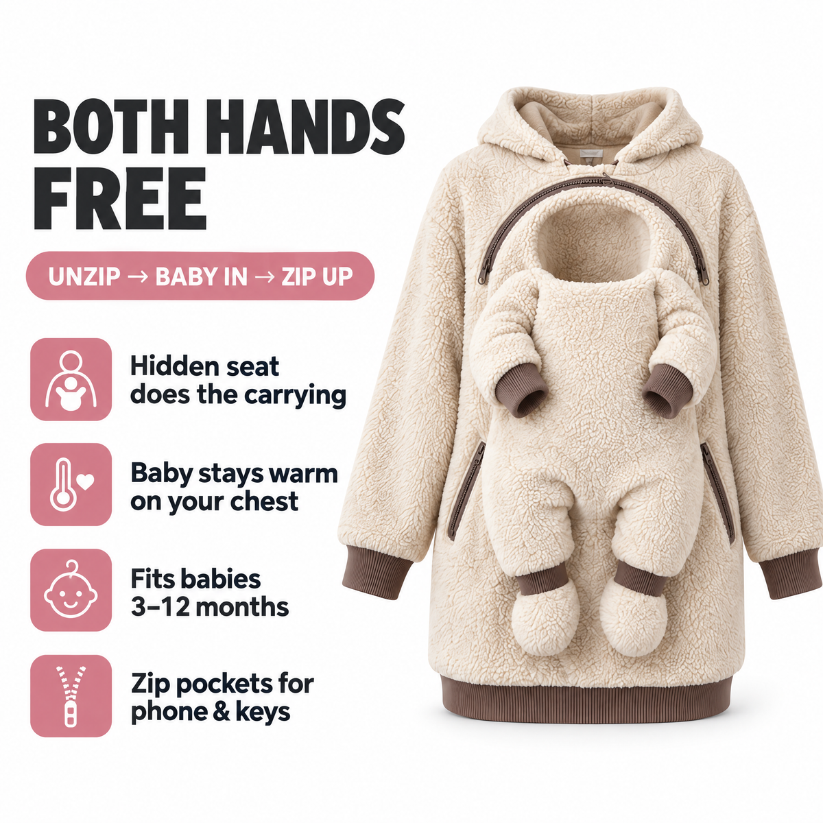 💝Snug Hoodie – Premium Oversized Plush Hoodie | Ultimate Warmth & Cloud-Like Comfort for Home & Lounging
