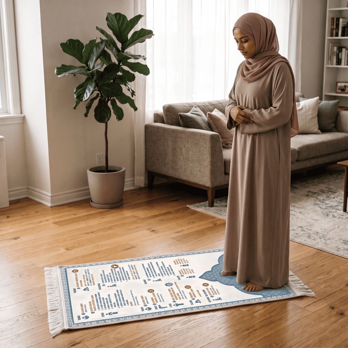 Step-by-Step Phonetic Padded Prayer Mat