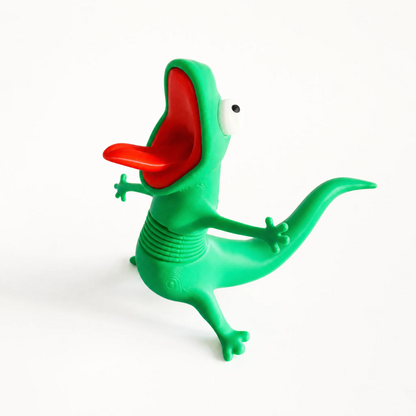 Funny Green Lizard Motorcycle Ride Buddy – Moving Novelty Bike Companion Accessory