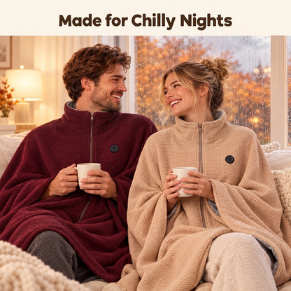 ❄️ Limited-Time Promotion 50% OFF Heated Wearable Blanket – Stay Warm at Your Desk Without Bulky Layers