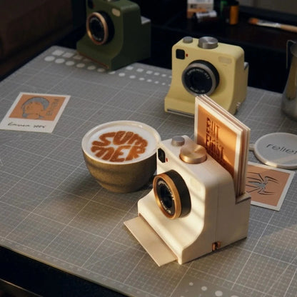 ☕📸 One-Touch Latte Art Camera – 3D Coffee Stencil Printer Set for Custom Drink Designs