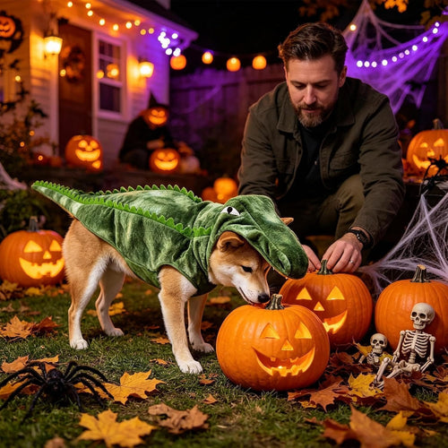 Pet Halloween Crocodile Costume – Adorable Crocodile Outfit for Pets
