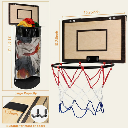 🏀Dual-function fun hanging laundry basket
