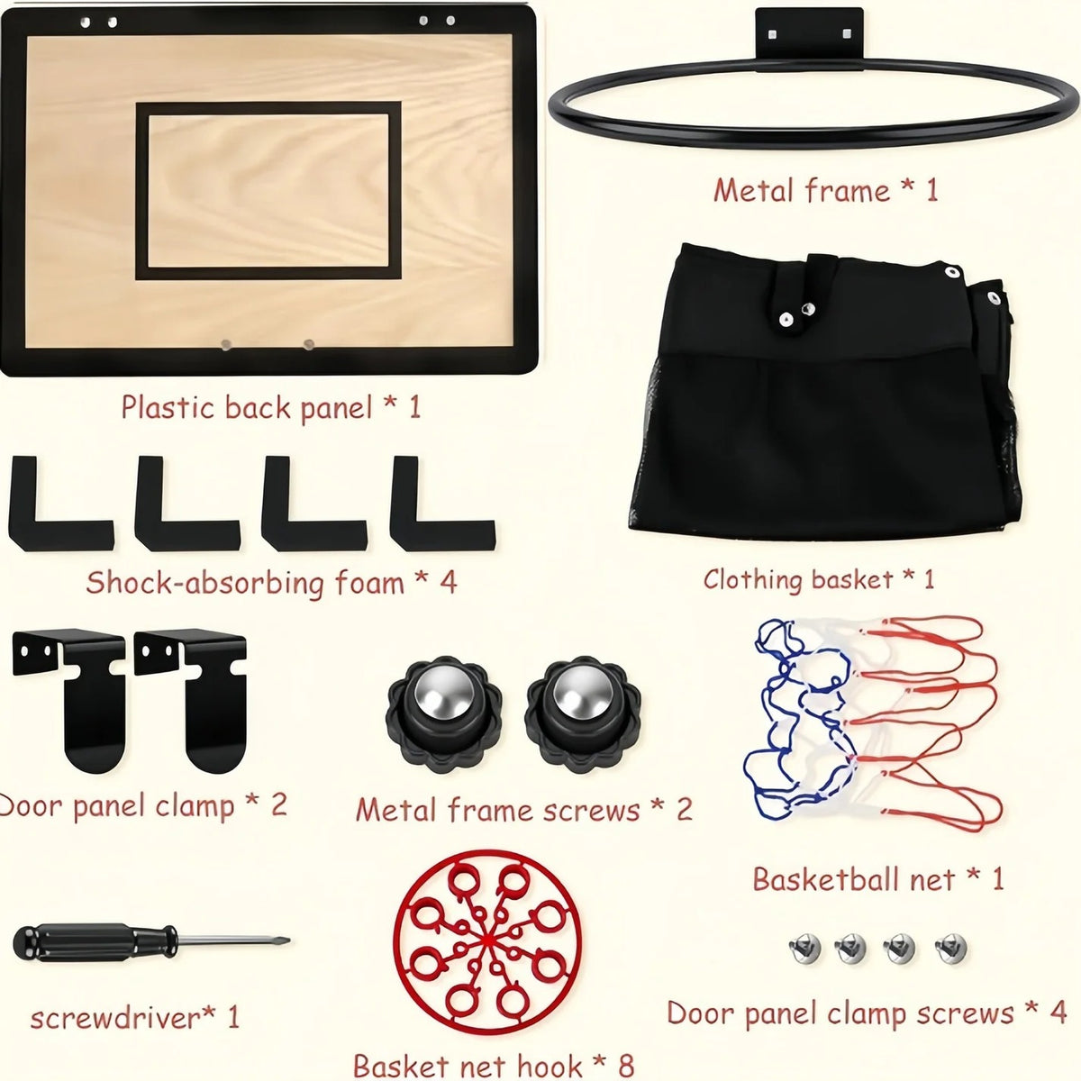 🏀Dual-function fun hanging laundry basket