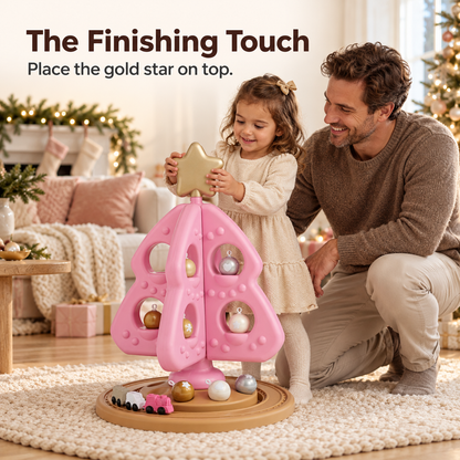 My First Christmas Tree Stacking and Sorting Toys - Pink 12pc