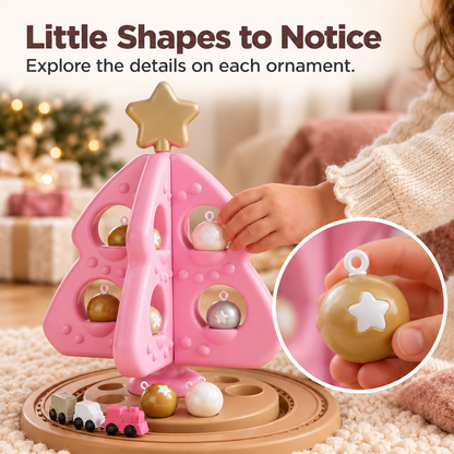 My First Christmas Tree Stacking and Sorting Toys - Pink 12pc