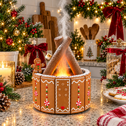 🔥 50% OFF 🎄 Christmas House Aroma Diffuser – Glowing Chimney Mist Decor