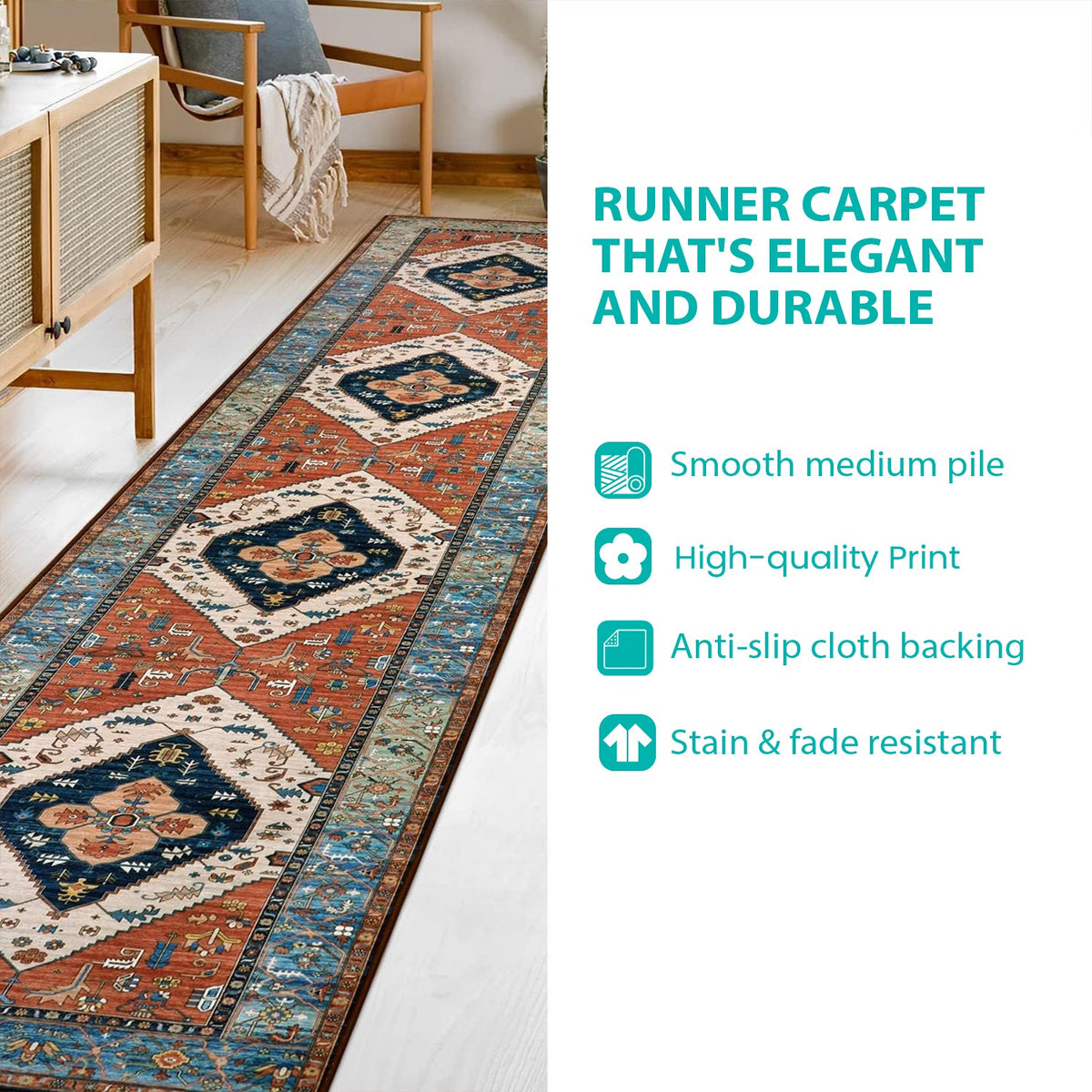 Winter Forest Claus Runner Carpet SN0DV683