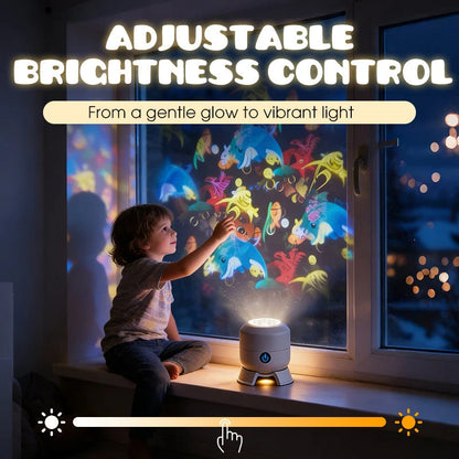 Ocean Dynamic Rotating LED Projector Light, 360° Rotating Ocean Wave Night Projection Night Light, Multi-Angle Projection Base, for Meditation, Bedroom, Home Theater Brand