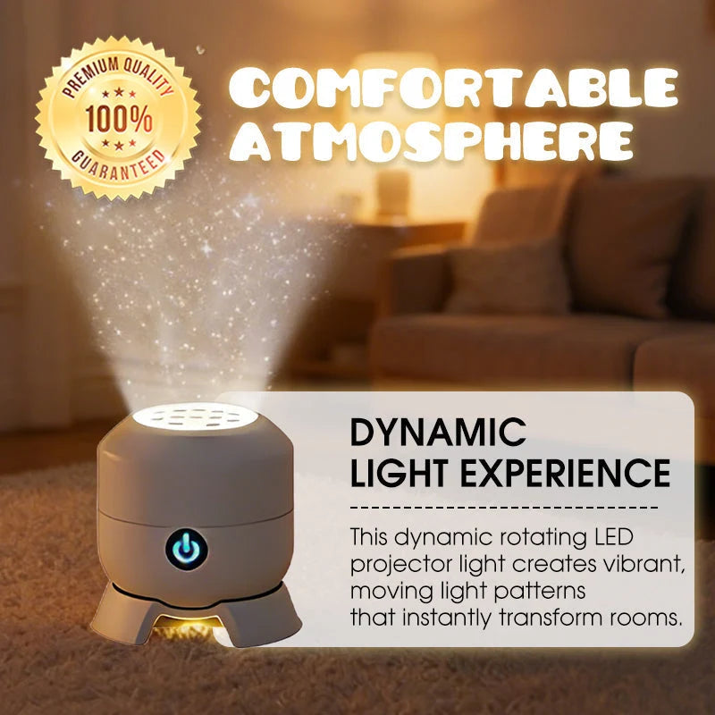 Ocean Dynamic Rotating LED Projector Light, 360° Rotating Ocean Wave Night Projection Night Light, Multi-Angle Projection Base, for Meditation, Bedroom, Home Theater Brand
