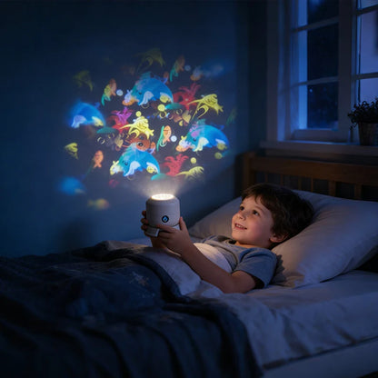 Ocean Dynamic Rotating LED Projector Light, 360° Rotating Ocean Wave Night Projection Night Light, Multi-Angle Projection Base, for Meditation, Bedroom, Home Theater Brand