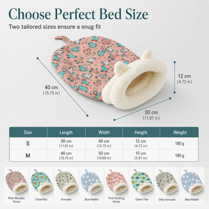 🔥Last Day 50% OFF – 🐱Cozy Warm Hooded Pet Cave Bed - Semi-Enclosed Winter Cat Sleeping Bag