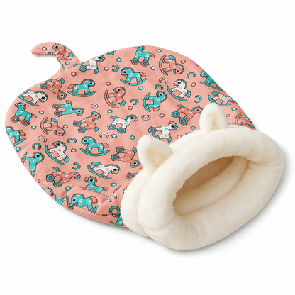 🔥Last Day 50% OFF – 🐱Cozy Warm Hooded Pet Cave Bed - Semi-Enclosed Winter Cat Sleeping Bag